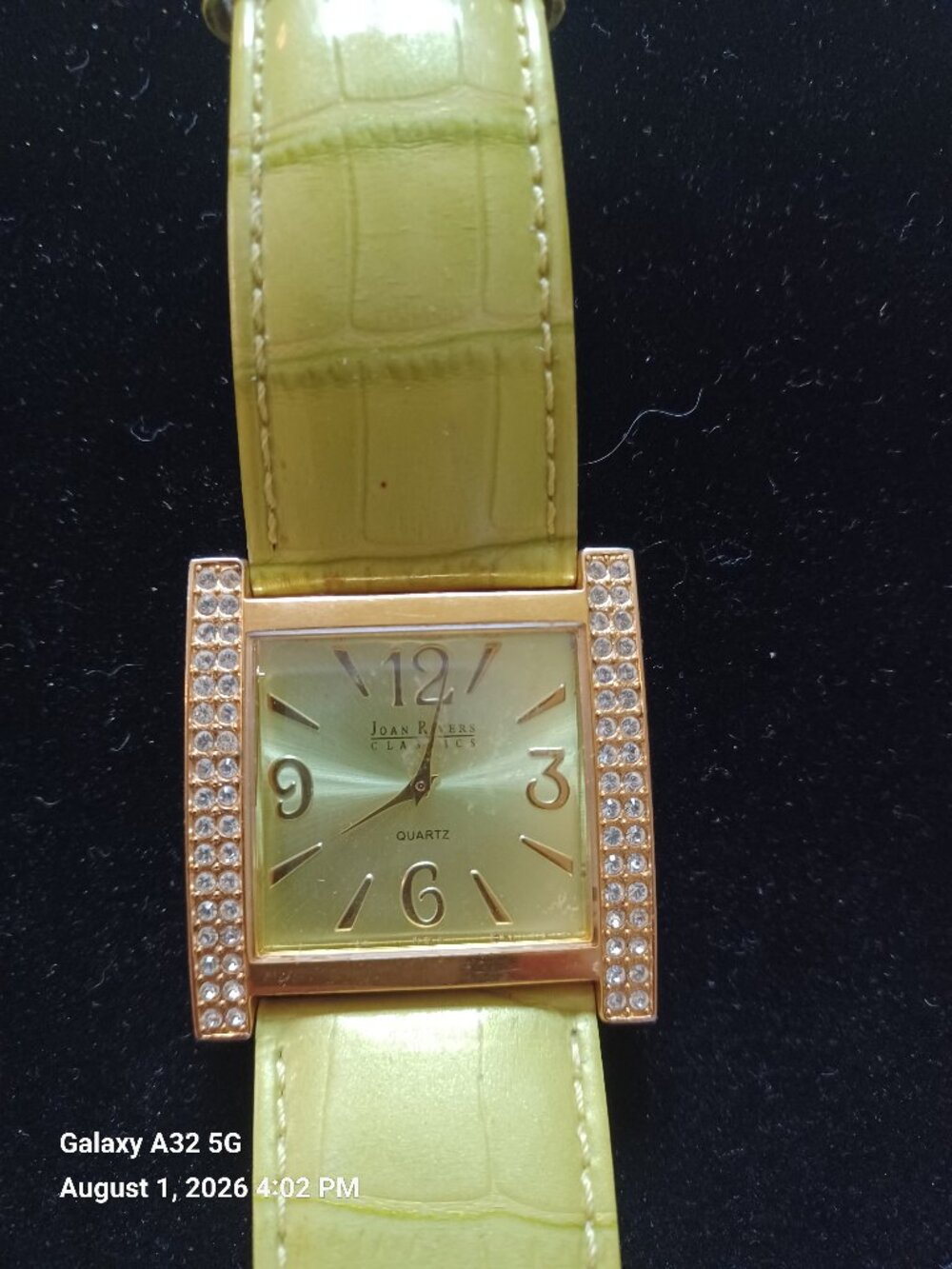 Joan Rivers Classics Watch Women's 39mm Gold Tone Square with crystals
